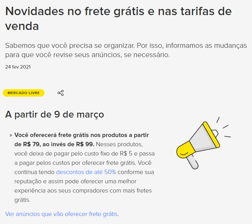 Fretegratis no Mercado Livre Brasil